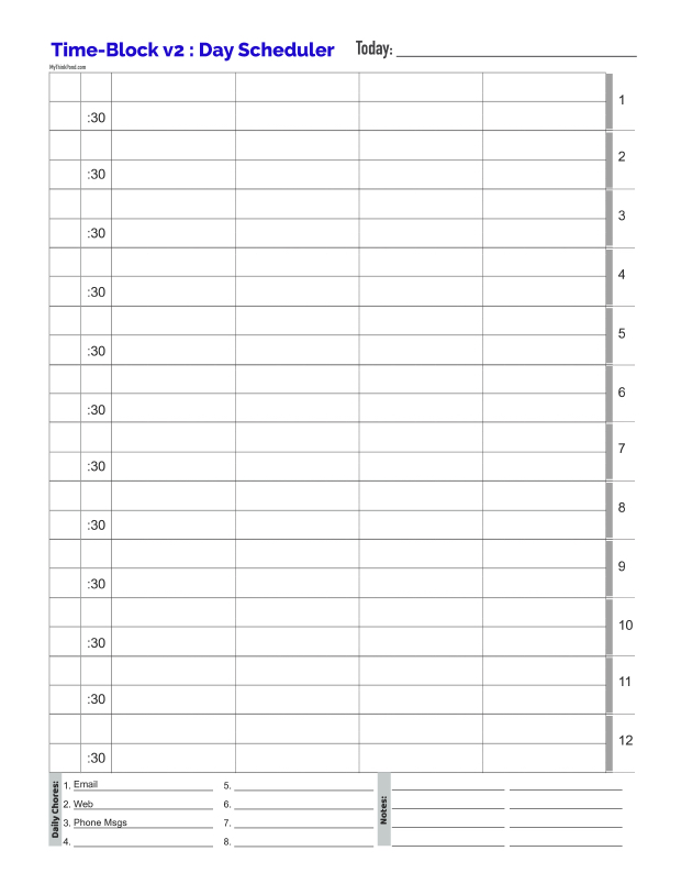 Calendars Planners Paper Party Supplies Time Management Weekly Schedule Printable Time